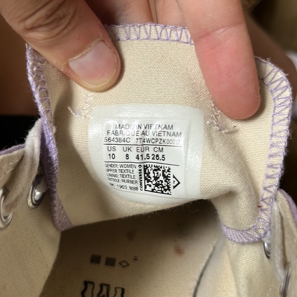 rare lilac converse platforms in size US 10 women’s - Picture 15 of 15